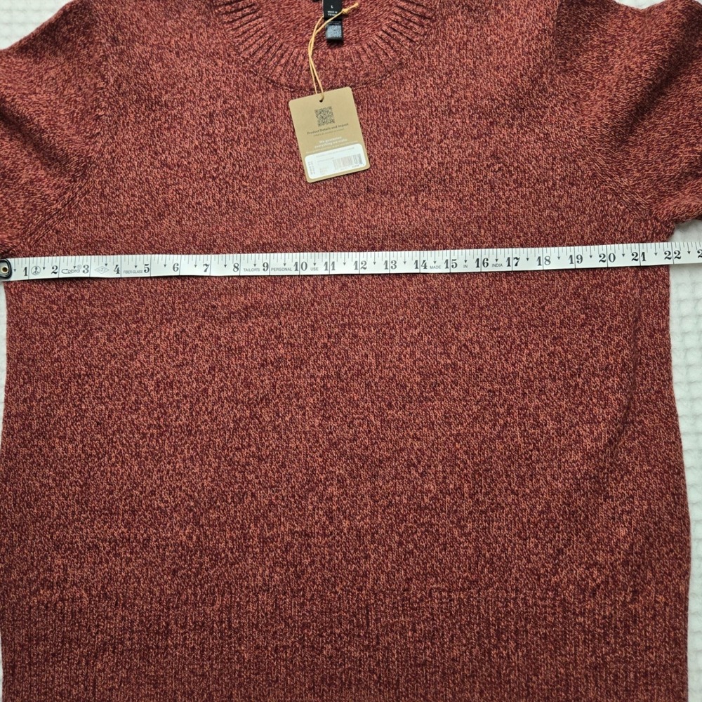 Patagonia Womens Large Recycled Wool-Blend Crewneck Sweater Dark Ruby Red Luxury - Picture 7 of 9